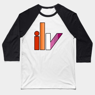 ilv Lesbian Pride Baseball T-Shirt